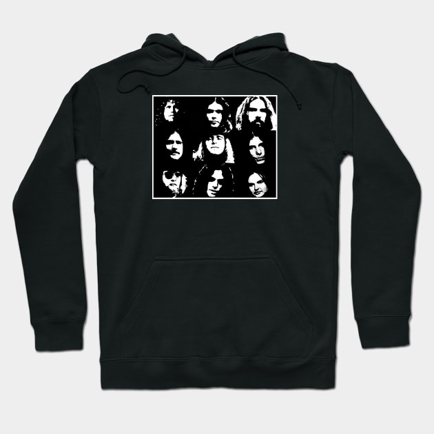 Skynyrd Heads Hoodie by BigOrangeShirtShop